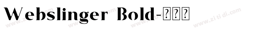 Webslinger Bold字体转换